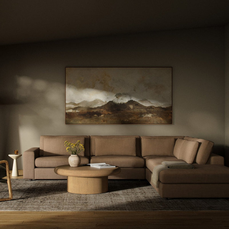 Bloor 4-Piece Sectional W/ Ottoman - Savoy Ochre
