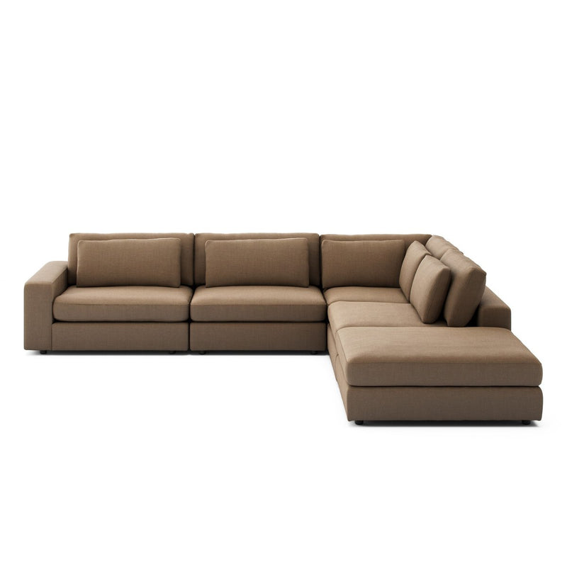 Bloor 4-Piece Sectional W/ Ottoman - Savoy Ochre