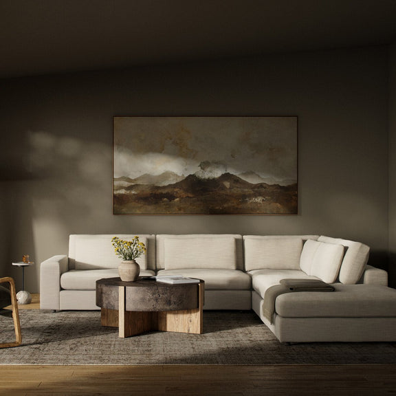 Bloor 4-Piece Sectional W/ Ottoman - Savoy Parchment