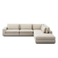 Bloor 4-Piece Sectional W/ Ottoman - Savoy Parchment