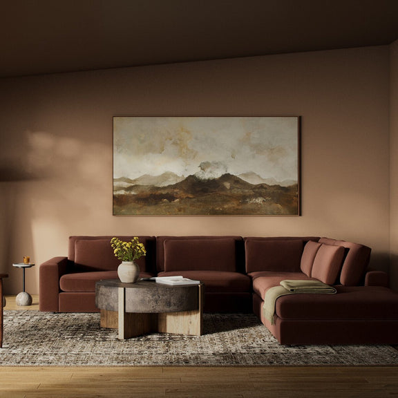 Bloor 4-Piece Sectional W/ Ottoman - Surrey Auburn