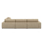 Bloor 4-Piece Sectional W/ Ottoman - Easthill Wheat