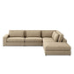 Bloor 4-Piece Sectional W/ Ottoman - Easthill Wheat