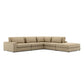 Bloor 4-Piece Sectional W/ Ottoman - Easthill Wheat