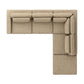Bloor 4-Piece Sectional W/ Ottoman - Easthill Wheat