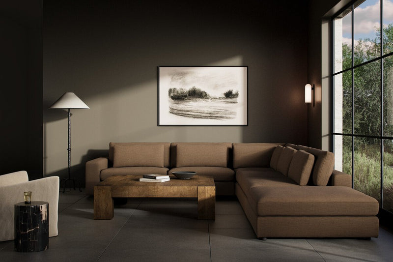 Bloor 5-Piece Sectional - Crypton Nomad Mushroom