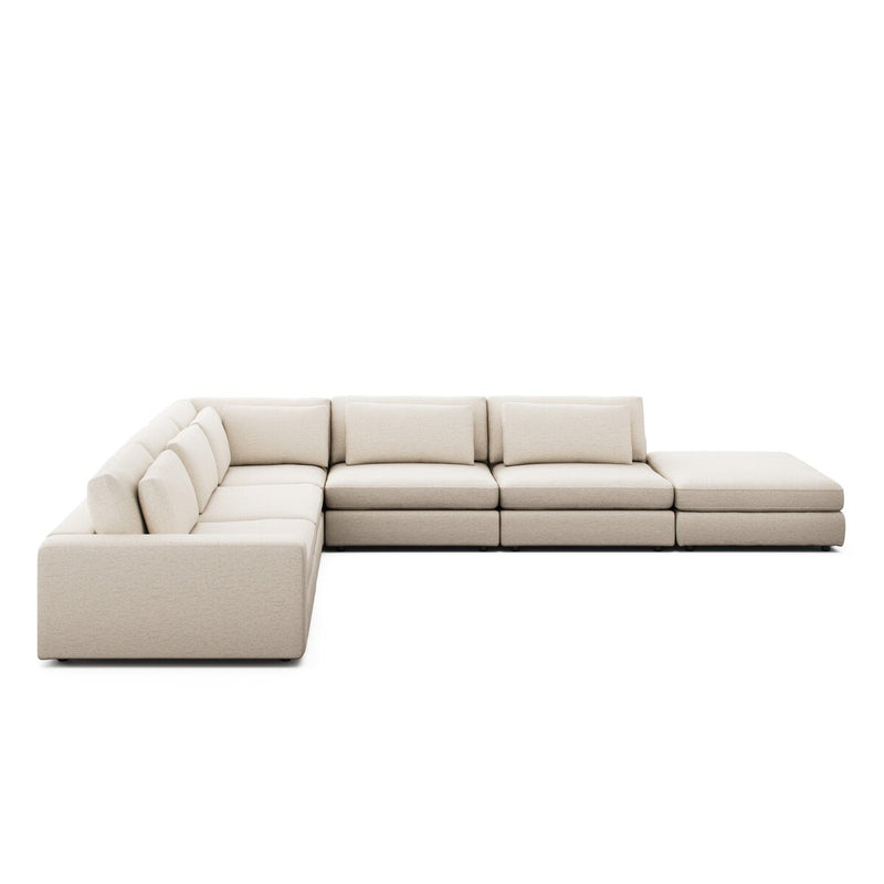 Bloor 5-Piece Sectional - Crypton Nomad Snow