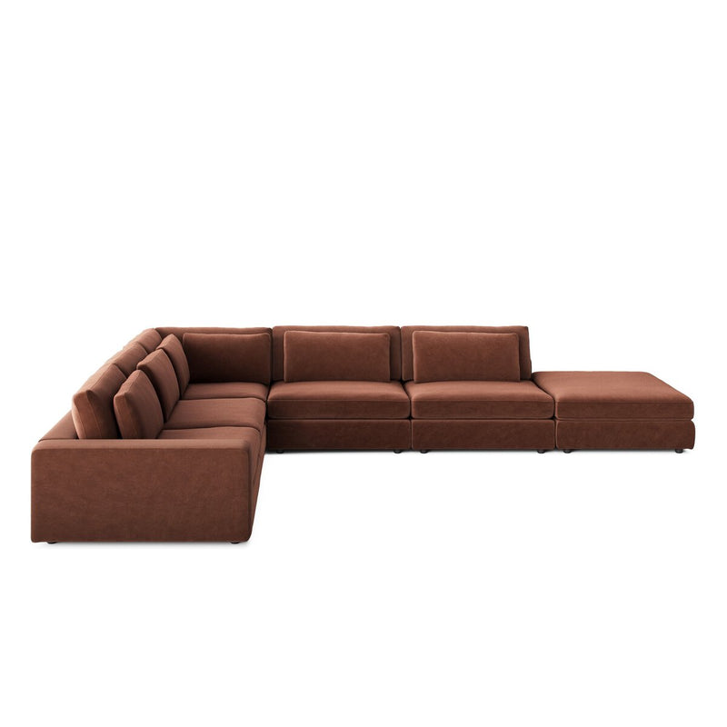 Bloor 5-Piece Sectional - Surrey Auburn