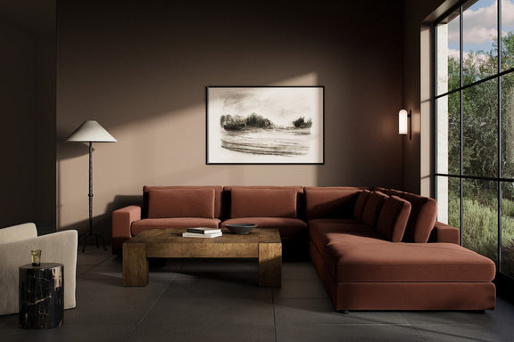 Bloor 5-Piece Sectional - Surrey Auburn