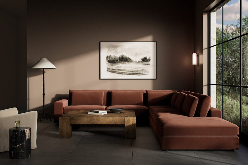 Bloor 5-Piece Sectional - Surrey Auburn
