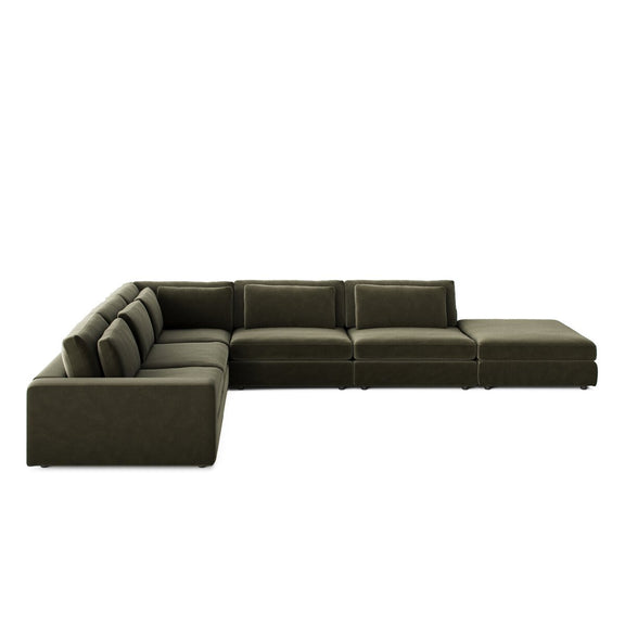 Bloor 5-Piece Sectional - Surrey Olive