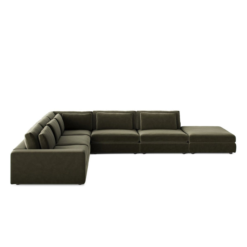 Bloor 5-Piece Sectional - Surrey Olive