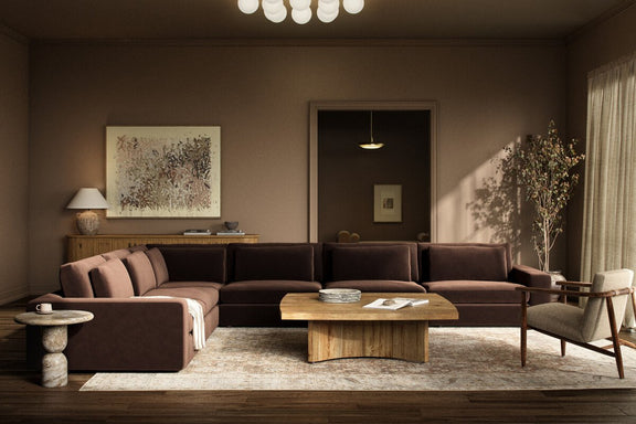 Mays Table Lamp - Vintage Brown Ceramic