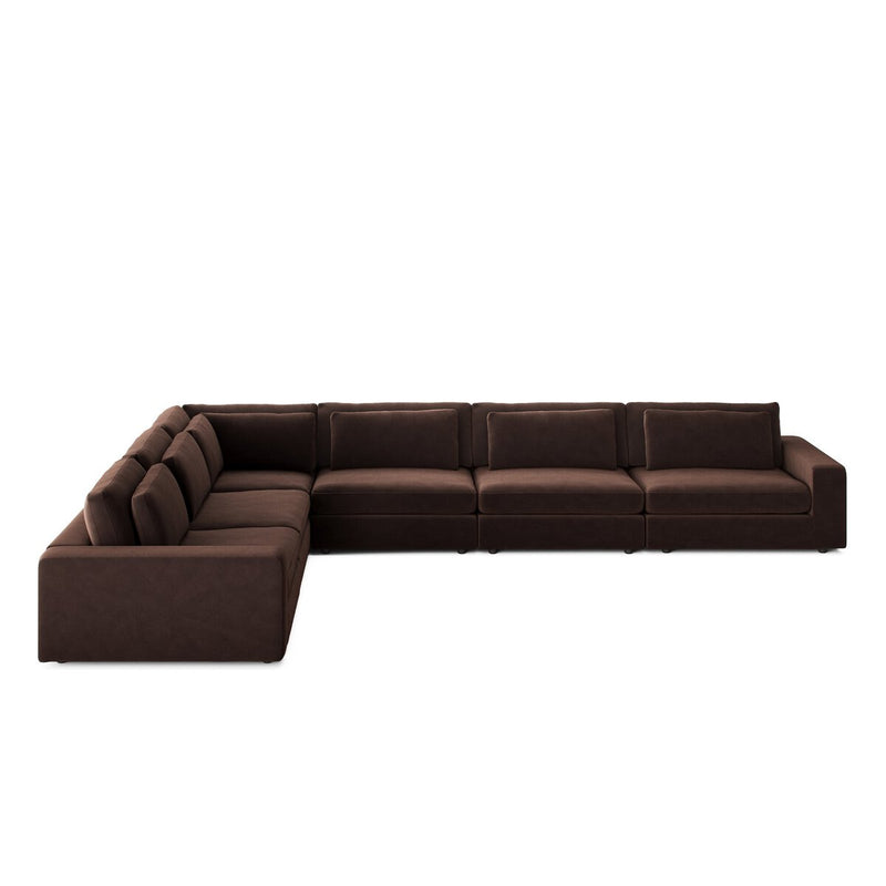 Bloor 6-Piece Sectional - Surrey Cocoa