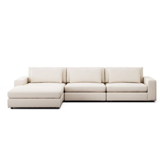 Bloor 3-Piece Sectional - Crypton Nomad Marshmallow