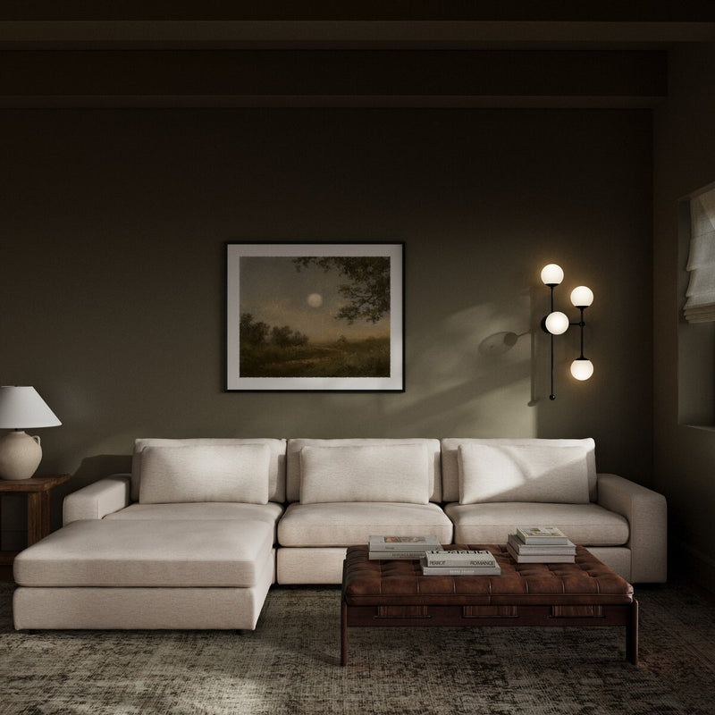 Bloor 3-Piece Sectional - Crypton Nomad Snow