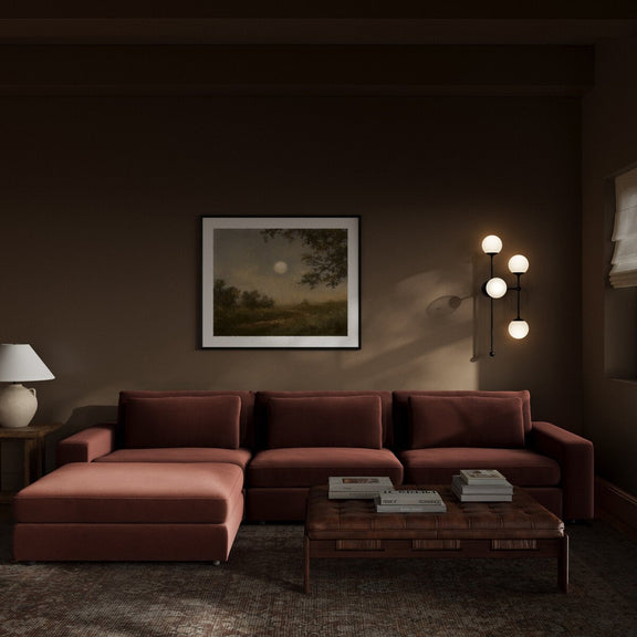 Bloor 3-Piece Sectional - Surrey Auburn
