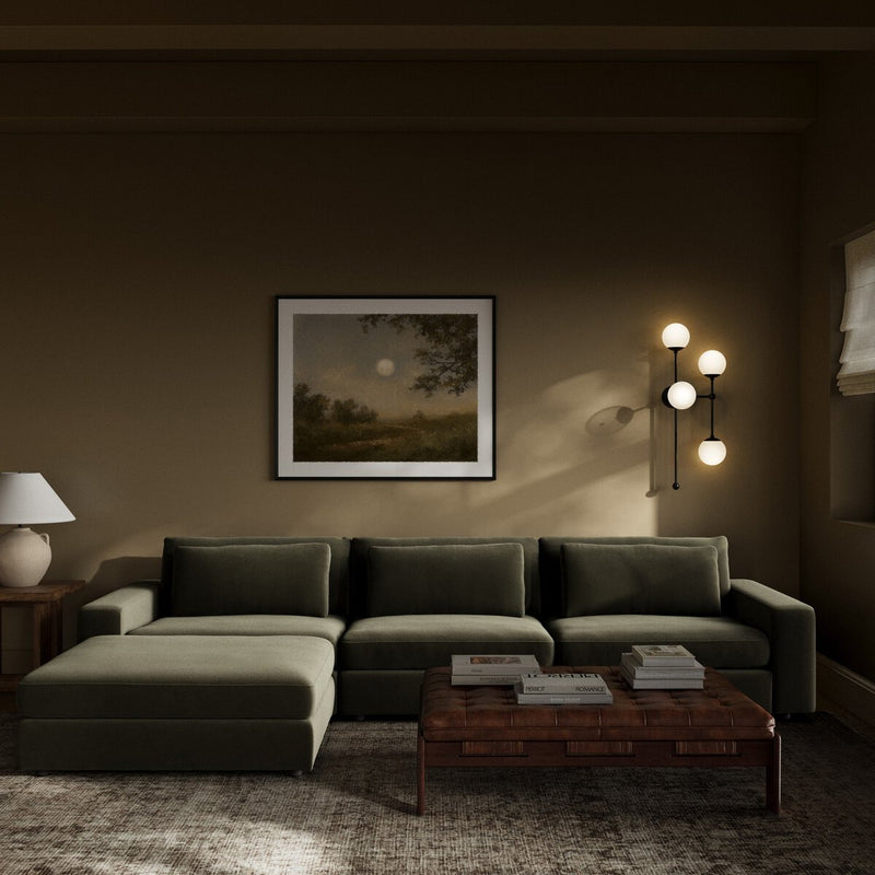 Bloor 3-Piece Sectional - Surrey Olive