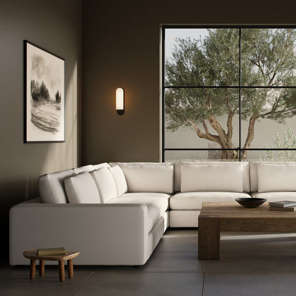 Bloor 5-Piece Sectional - Crypton Nomad Marshmallow