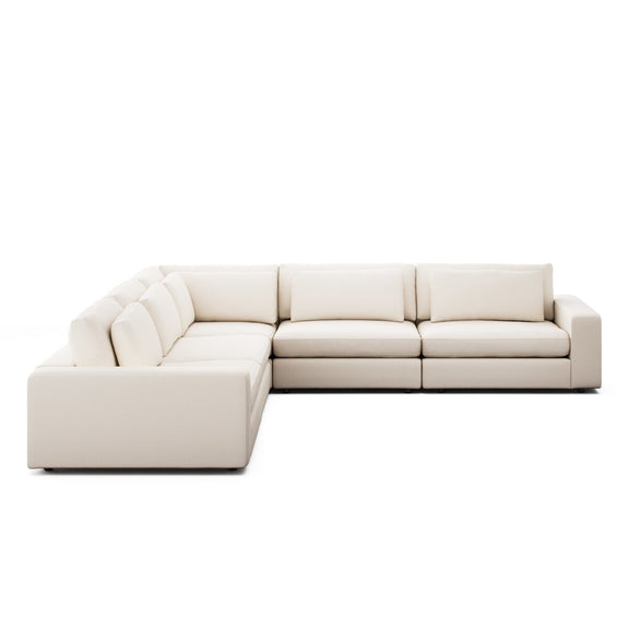 Bloor 5-Piece Sectional - Crypton Nomad Marshmallow