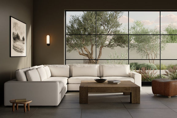 Bloor 5-Piece Sectional - Crypton Nomad Marshmallow