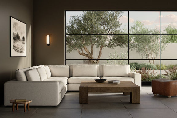 Bloor 5-Piece Sectional - Crypton Nomad Snow