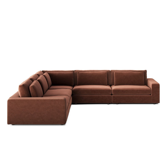 Bloor 5-Piece Sectional - Surrey Auburn