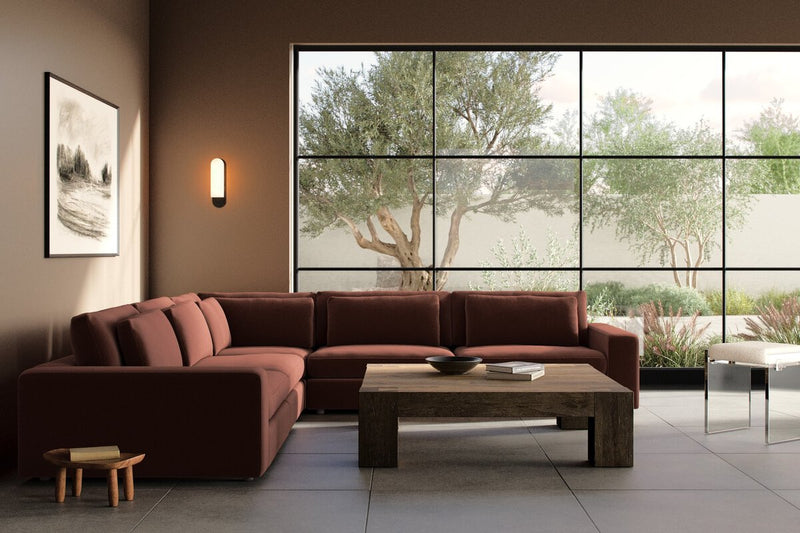 Bloor 5-Piece Sectional - Surrey Auburn