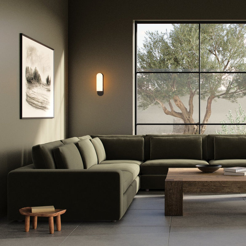 Bloor 5-Piece Sectional - Surrey Olive