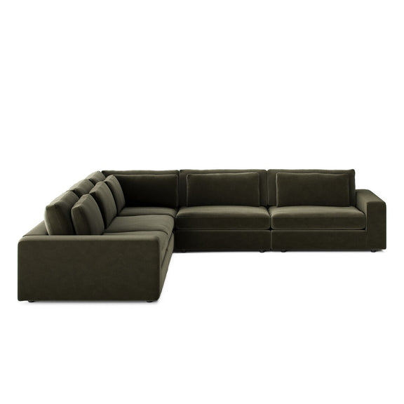 Bloor 5-Piece Sectional - Surrey Olive