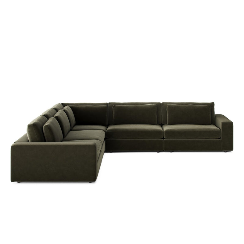 Bloor 5-Piece Sectional - Surrey Olive