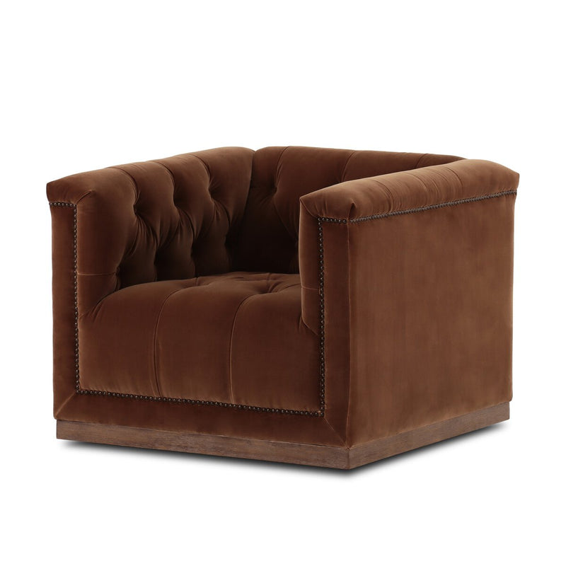 Maxx Swivel Chair - Surrey Ochre