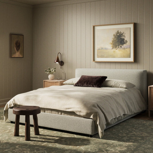 Aidan Bed - Plushtone Linen