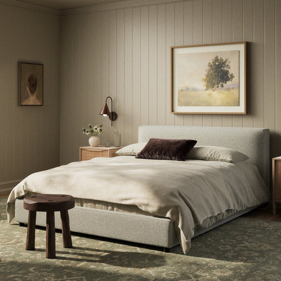 Aidan Bed - Plushtone Linen