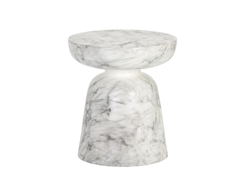 Lucida End Table - Marble Look