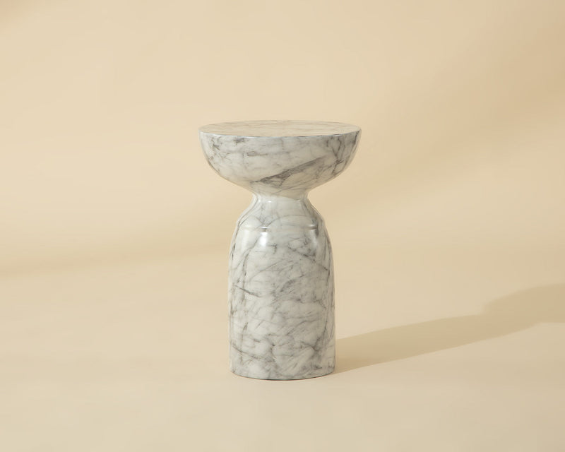 Goya End Table - Marble Look