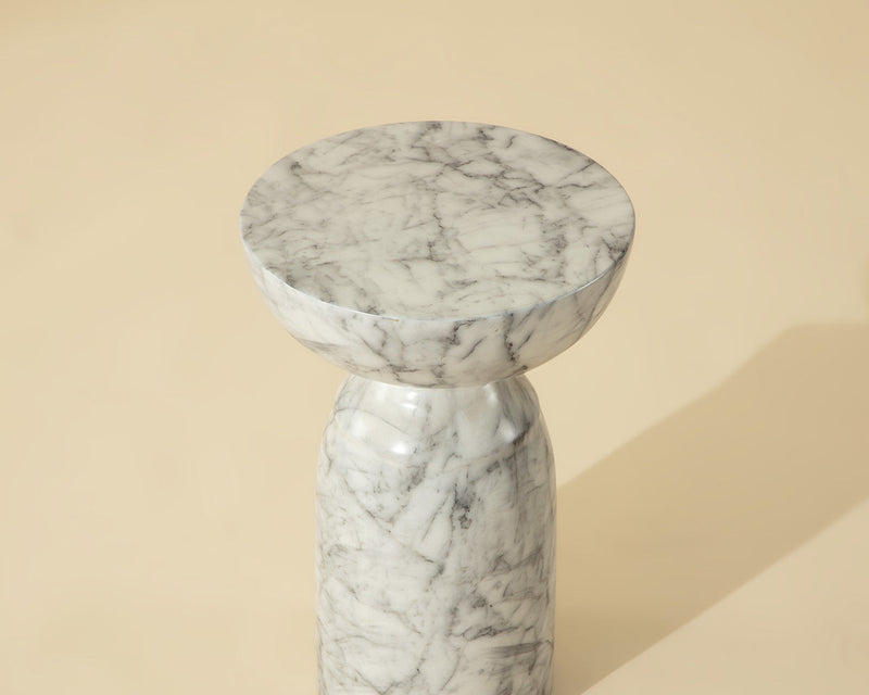 Goya End Table - Marble Look