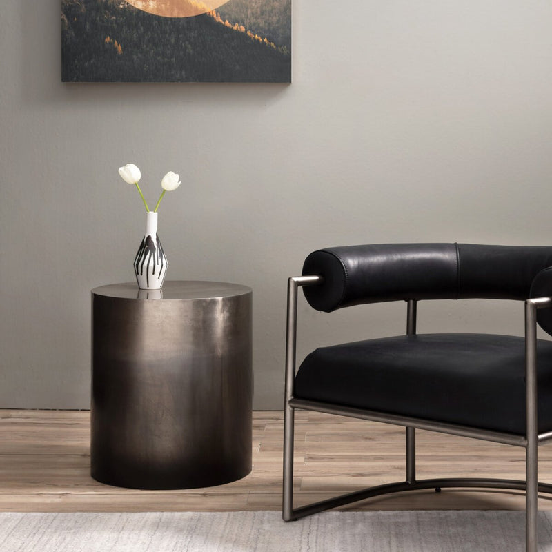 Cameron End Table - Ombre Pewter