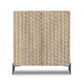 Raffael Bar Cabinet - Carved Stonewash Grey Mango