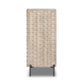 Raffael Bar Cabinet - Carved Stonewash Grey Mango