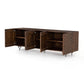 Rio Media Console - Round Cut Antique Brown