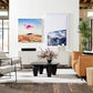 Rio Media Console - Round Cut White Wash