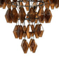 Adeline Large Round Chandelier - Amber Glass