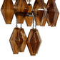Adeline Large Round Chandelier - Amber Glass