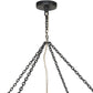 Adeline Large Round Chandelier - Amber Glass
