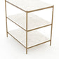 Felix Nightstand - Antique Brass