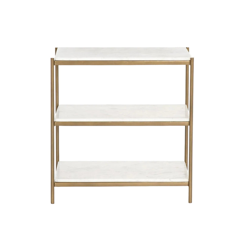 Felix Nightstand - Antique Brass