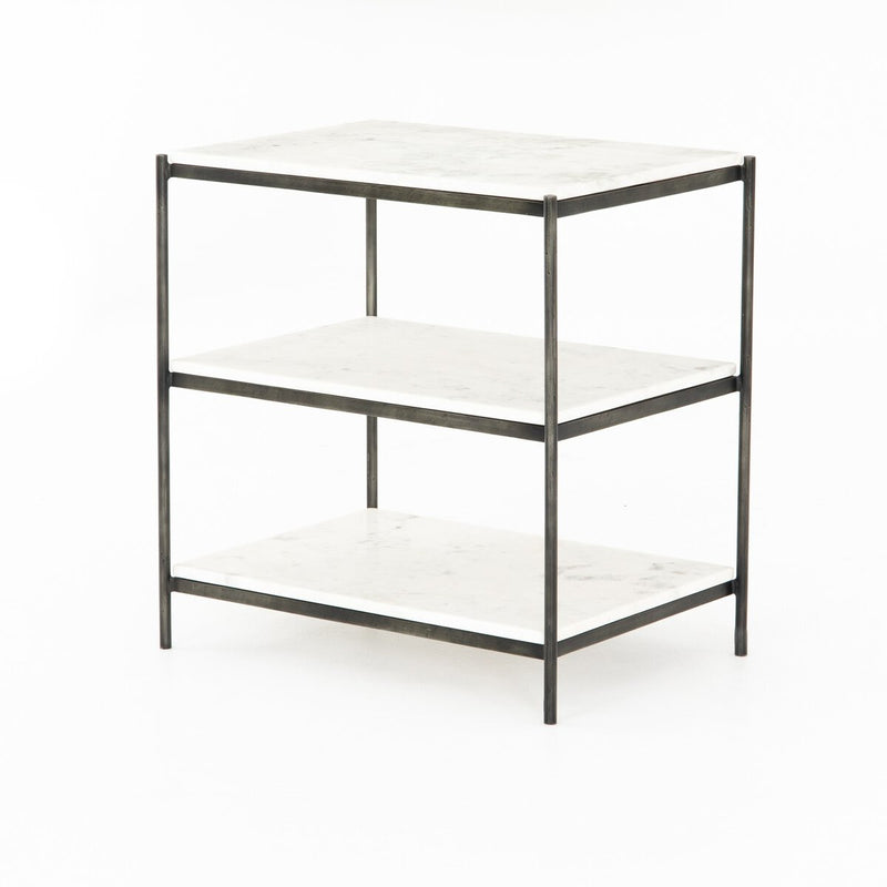 Felix Nightstand - Hammered Grey