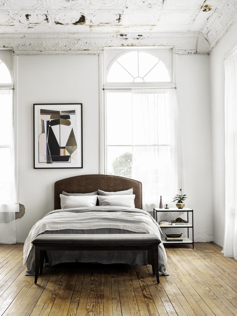 Felix Nightstand - Hammered Grey