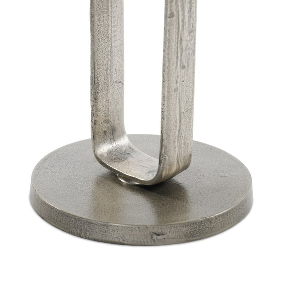Douglas End Table - Raw Antique Nickel